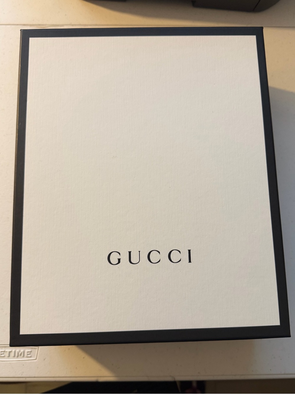 Gucci White Box with Black Trim
